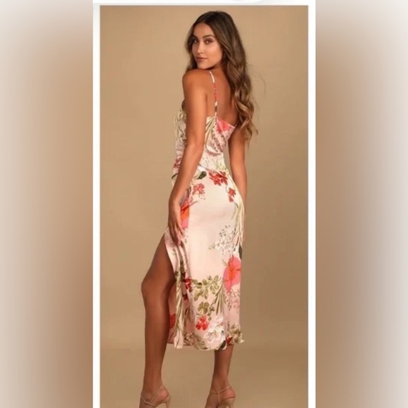 Lulus Remarkable Entrance Pink Floral Dress - Picture 2 of 7